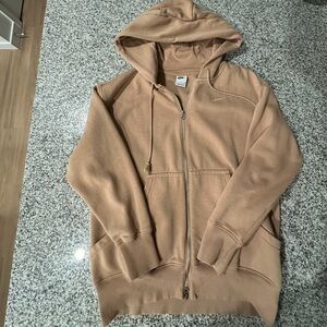 Nike Women’s Beige Oversized Zip Up